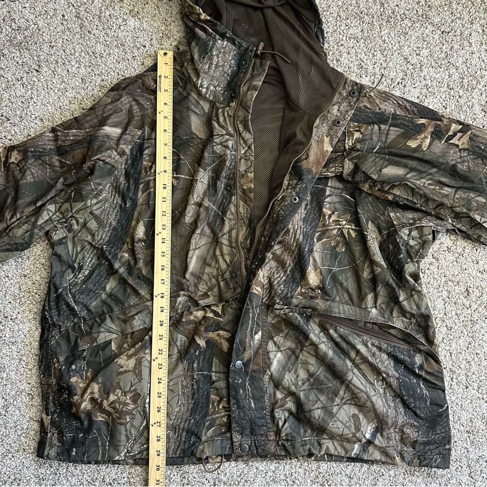 Pella Realtree Hardwoods Camo Full Zip Jacket Vintage Mens Size 2X REG Mesh Line - Picture 7 of 15